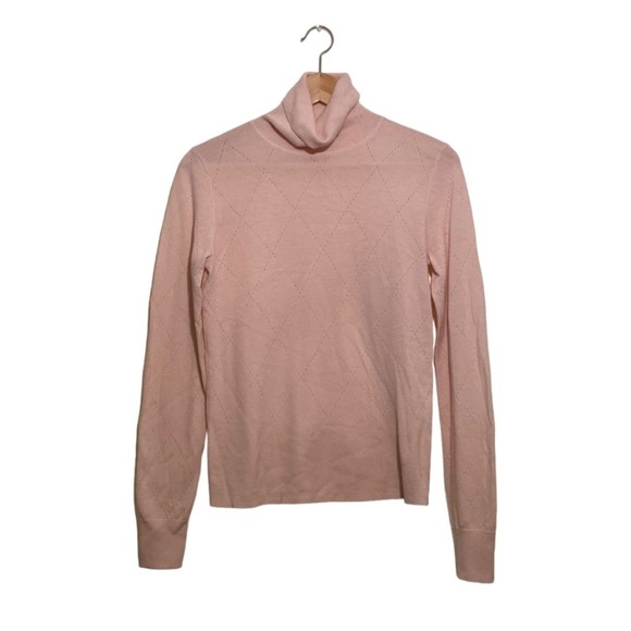 Worth NEW YORK 100% merino wool light pink turtleneck sweater. Size Xs - Picture 1 of 9